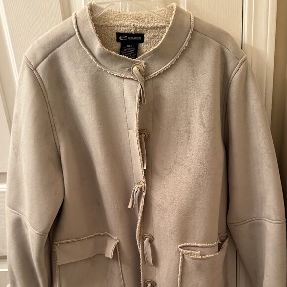Ladies Faux Suede Jacket XL - Picture 1 of 4